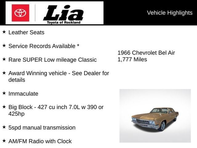 1966 Chevrolet Bel Air 2 door