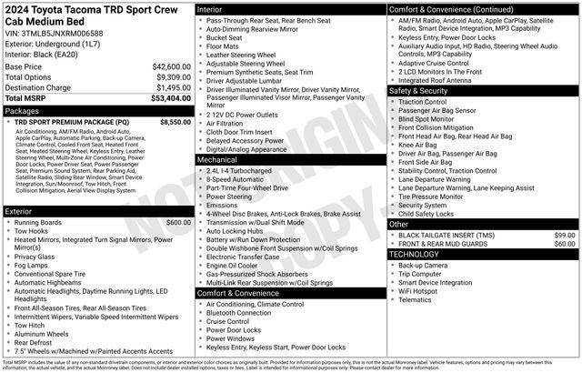 2024 Toyota Tacoma TRD Sport