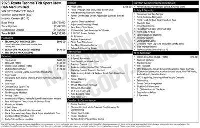 2023 Toyota Tacoma TRD Sport V6