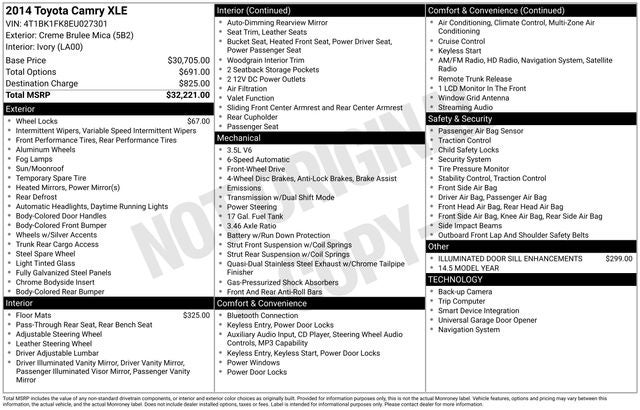 2014 Toyota Camry XLE