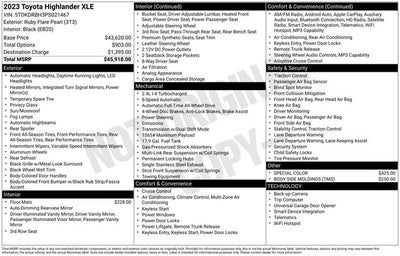 2023 Toyota Highlander XLE