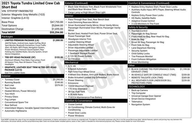 2021 Toyota Tundra Limited