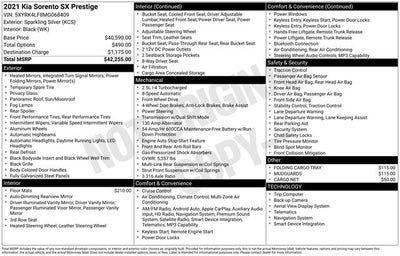 2021 Kia Sorento SX-Prestige