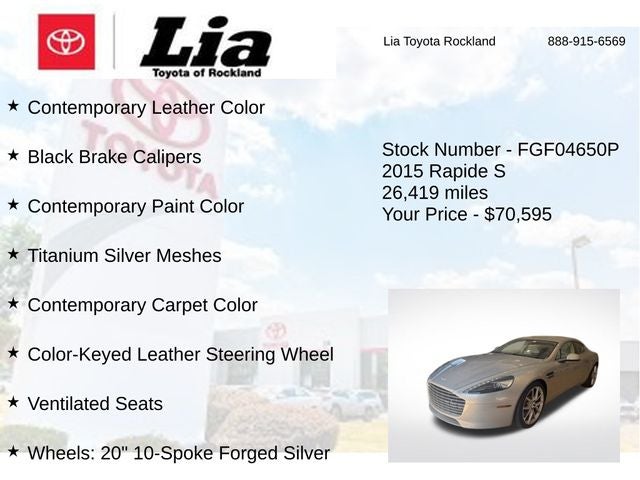 2015 Aston Martin Rapide S Base