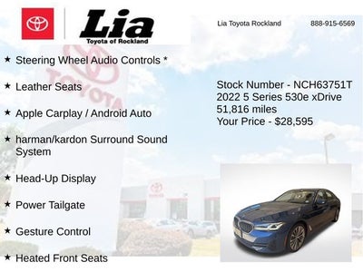 2022 BMW 5 Series 530e iPerformance