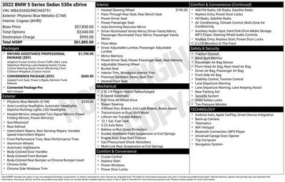 2022 BMW 5 Series 530e iPerformance