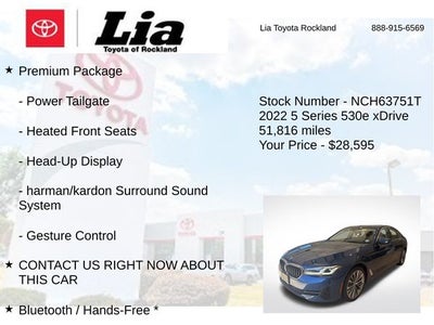 2022 BMW 5 Series 530e iPerformance