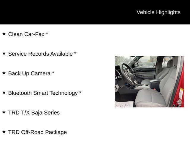 2012 Toyota Tacoma Base V6