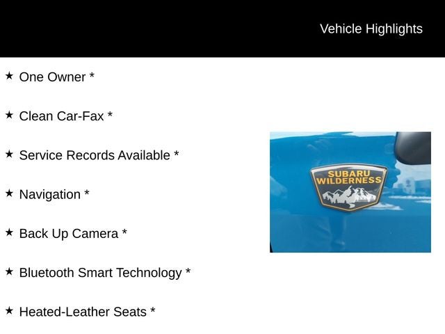 2022 Subaru Forester Wilderness