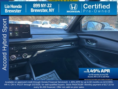 2023 Honda Accord Hybrid Sport