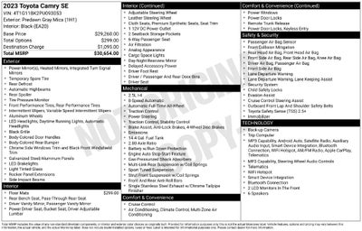 2023 Toyota Camry SE AWD
