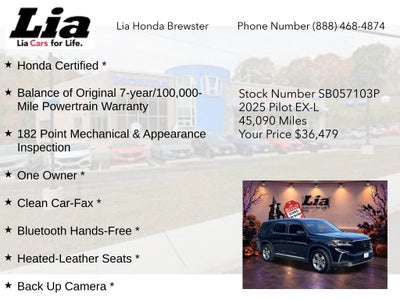 2025 Honda Pilot EX-L