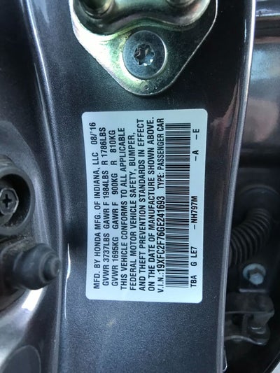 2016 Honda Civic EX