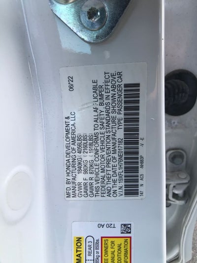 2022 Honda Civic EX-L