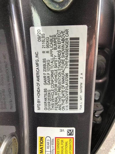 2020 Honda Accord Sport