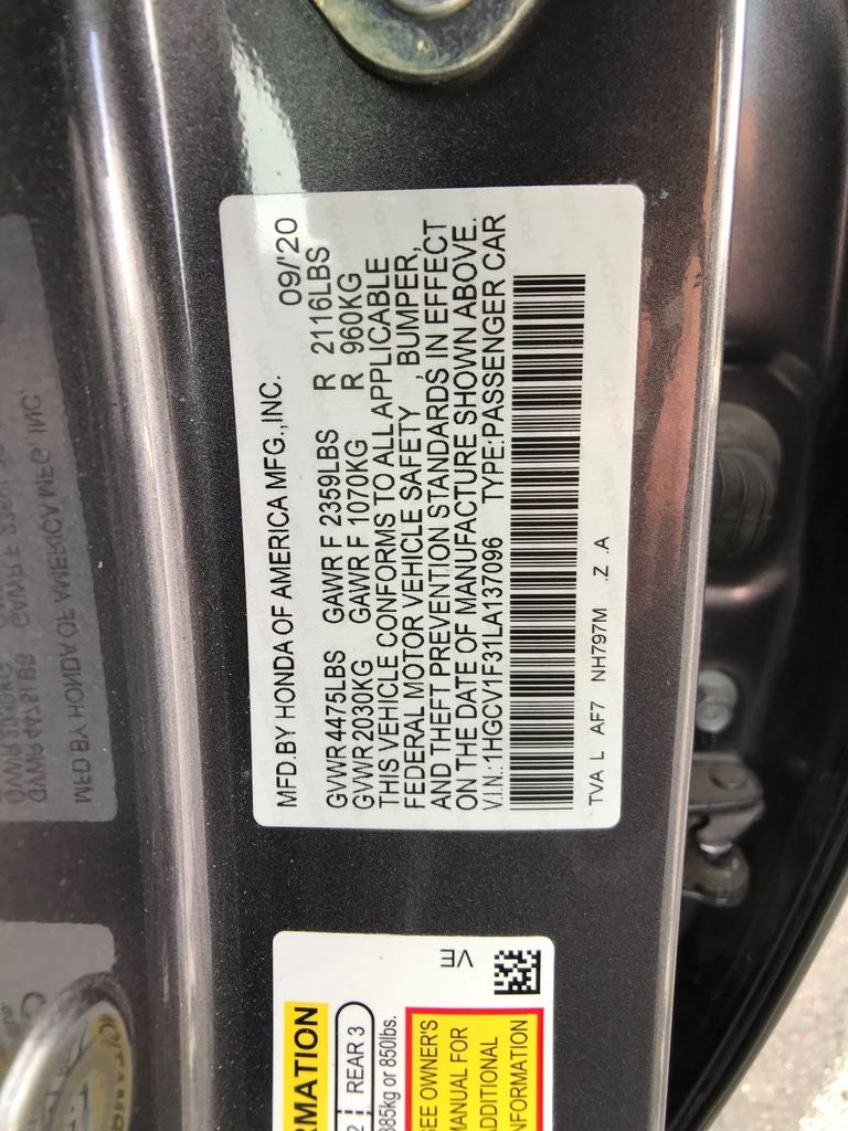 2020 Honda Accord Sport