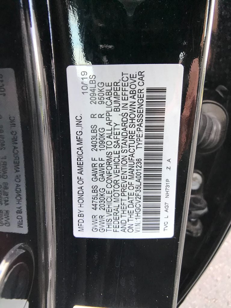 2020 Honda Accord Sport 2.0T