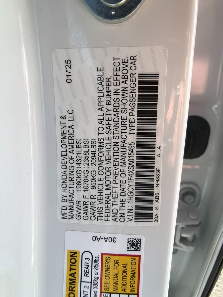 2025 Honda Accord SE