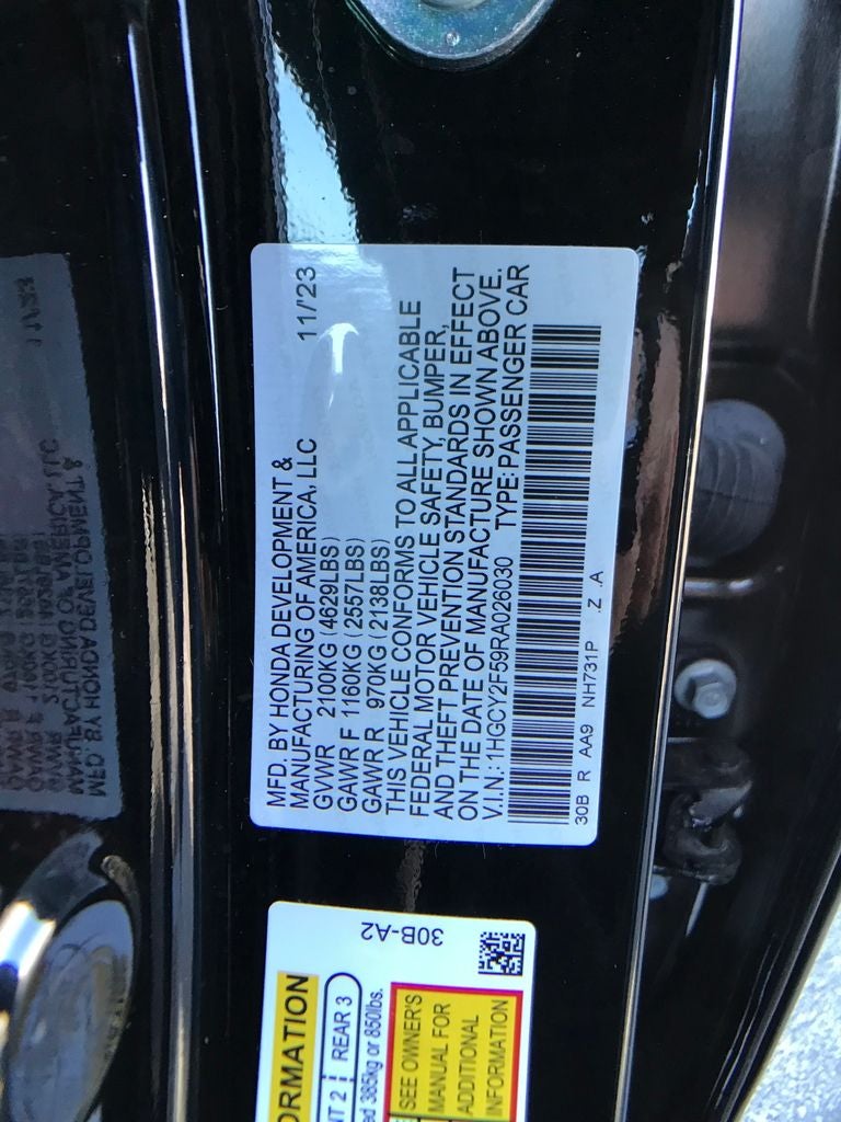 2024 Honda Accord Hybrid Sport