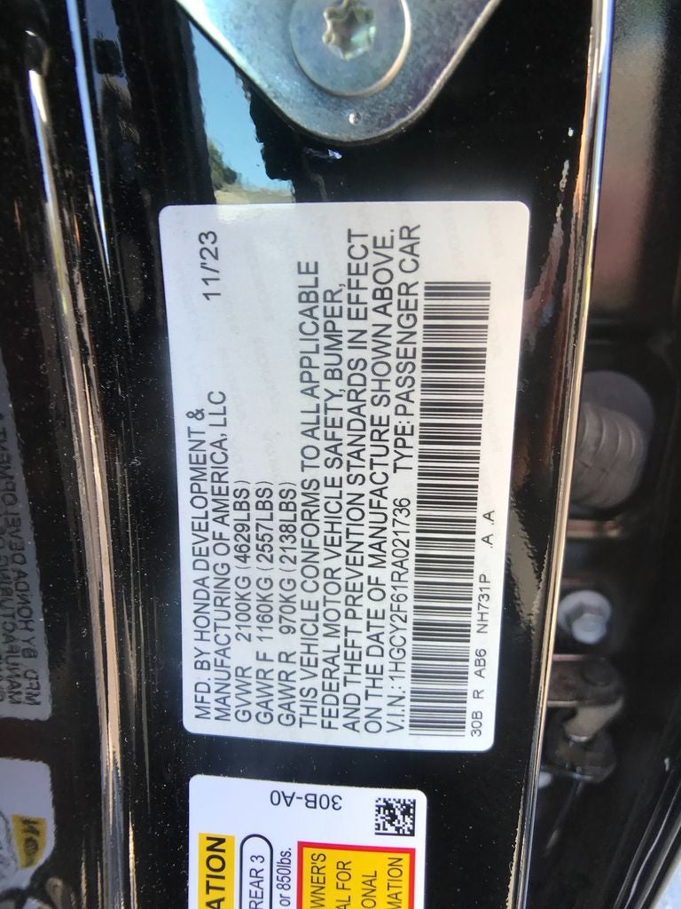 2024 Honda Accord Hybrid EX-L
