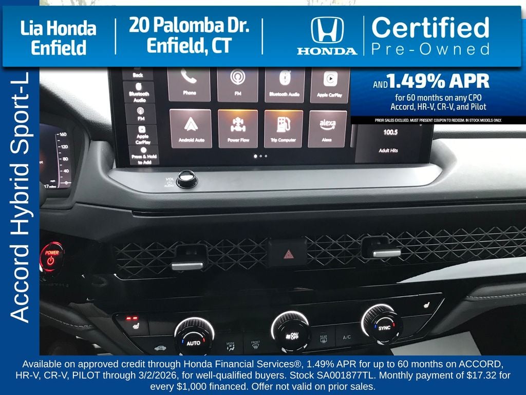 2025 Honda Accord Hybrid Sport-L