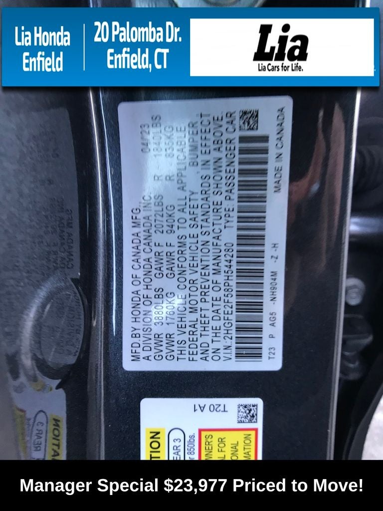 2023 Honda Civic Sport