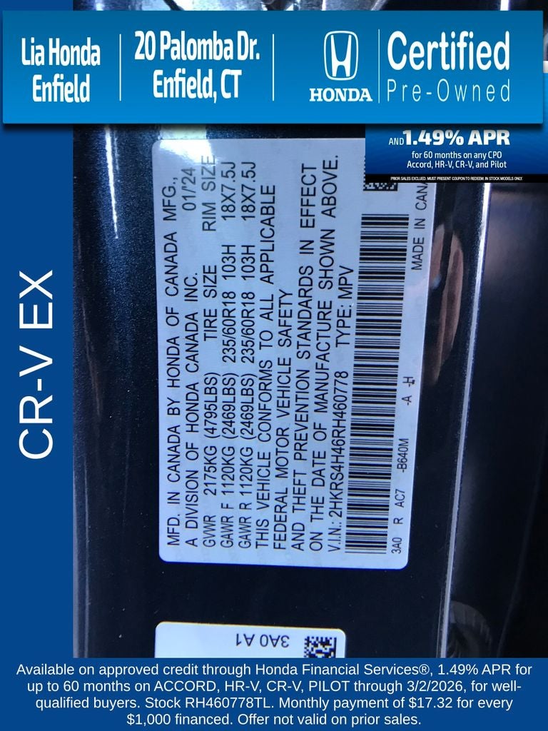 2024 Honda CR-V EX