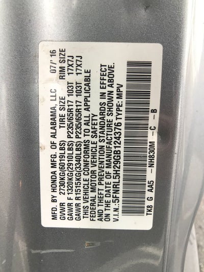 2016 Honda Odyssey LX