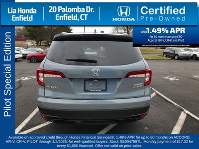 2022 Honda Pilot Special Edition