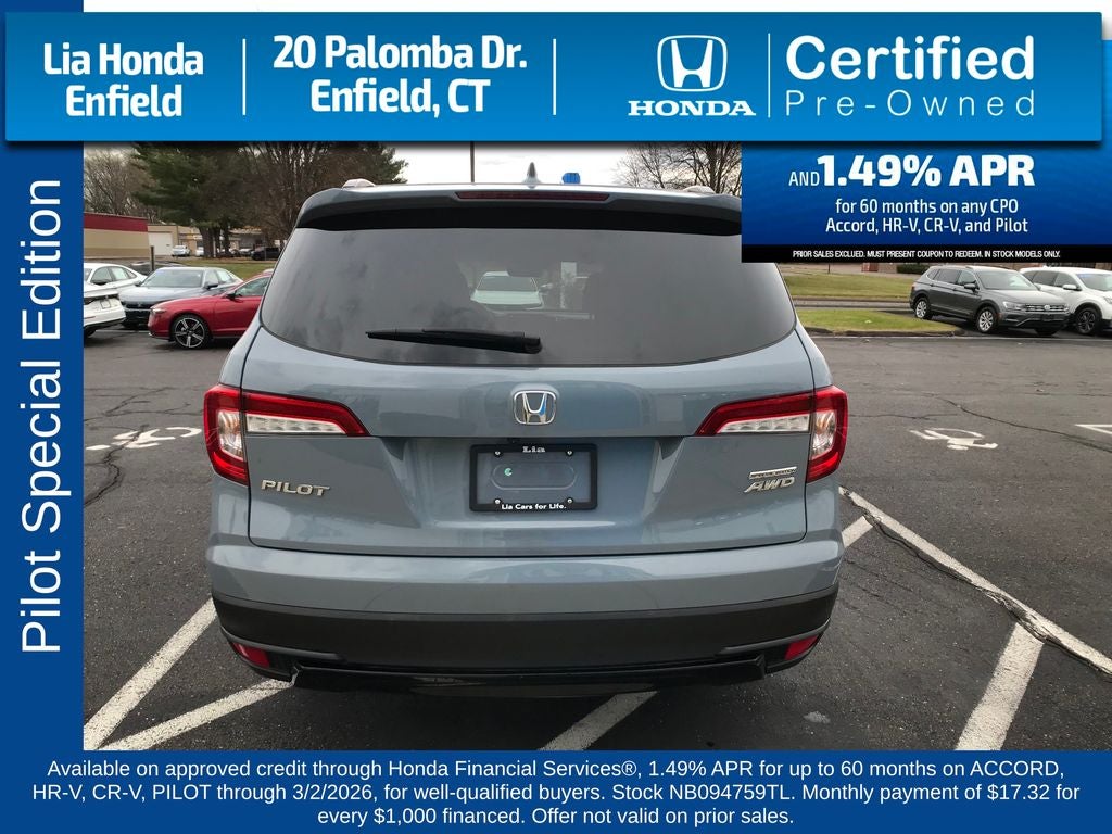 2022 Honda Pilot Special Edition