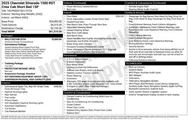 2025 Chevrolet Silverado 1500 RST