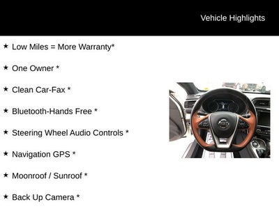 2019 Nissan Maxima Platinum