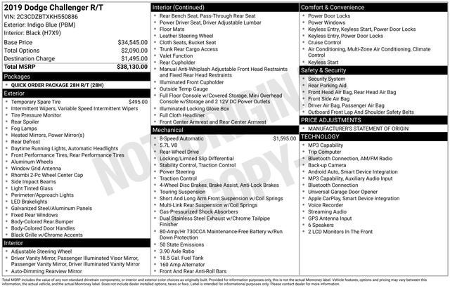 2019 Dodge Challenger R/T
