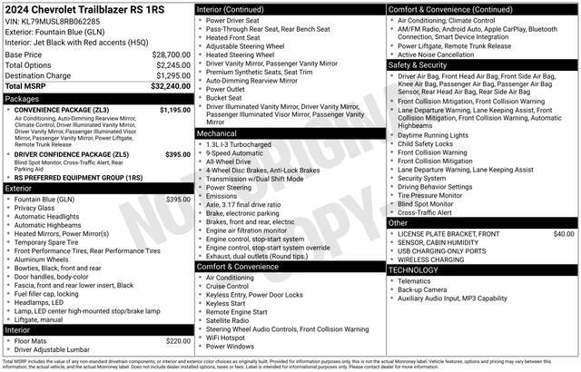 2024 Chevrolet Trailblazer RS