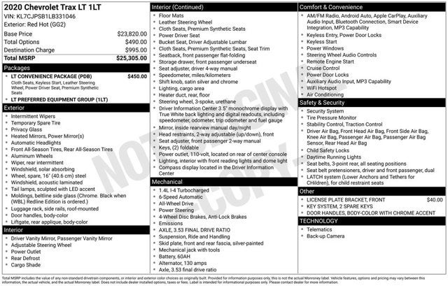 2020 Chevrolet Trax LT