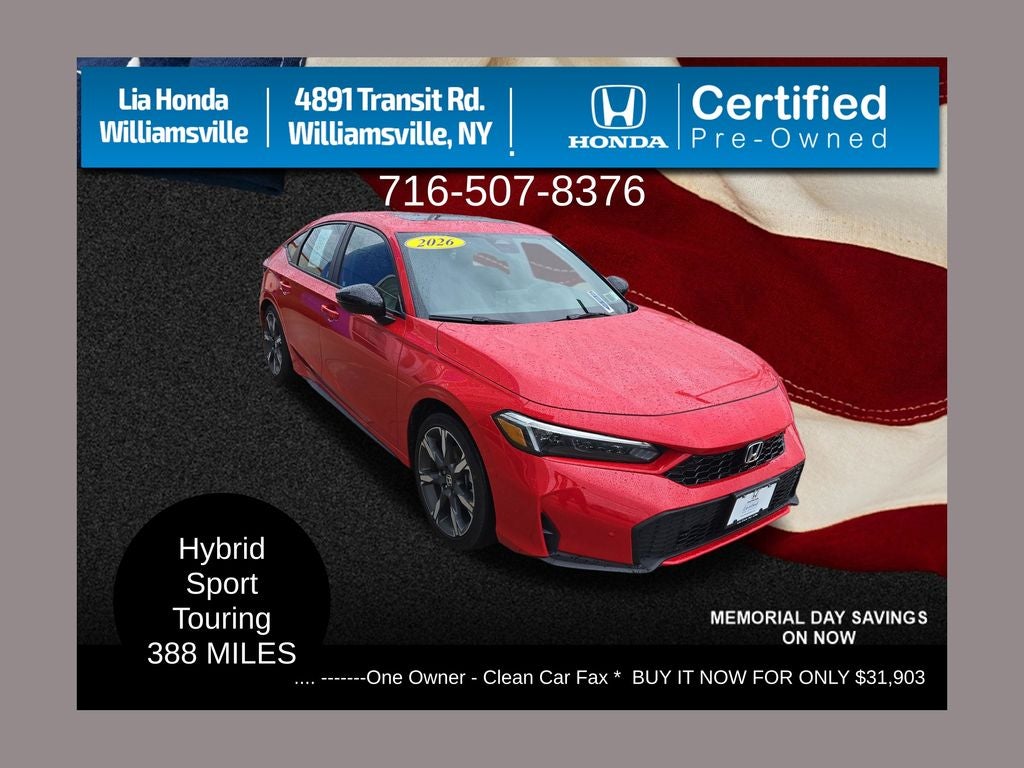 2026 Honda Civic Hybrid Sport Touring