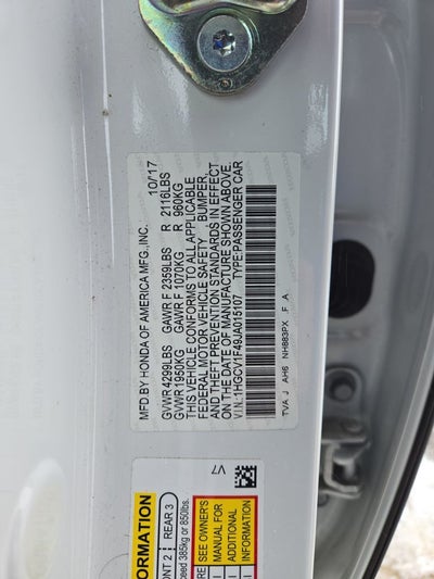 2018 Honda Accord EX