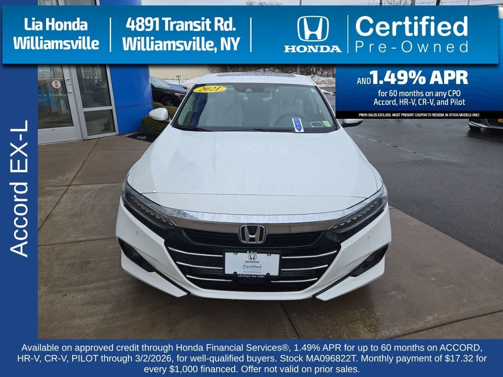2021 Honda Accord EX-L