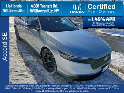 2025 Honda Accord SE