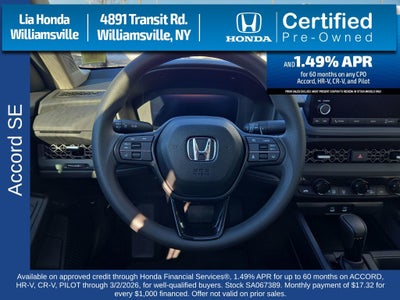 2025 Honda Accord SE