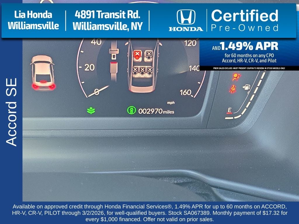 2025 Honda Accord SE