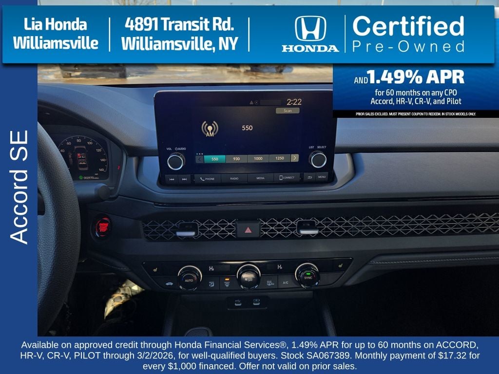 2025 Honda Accord SE