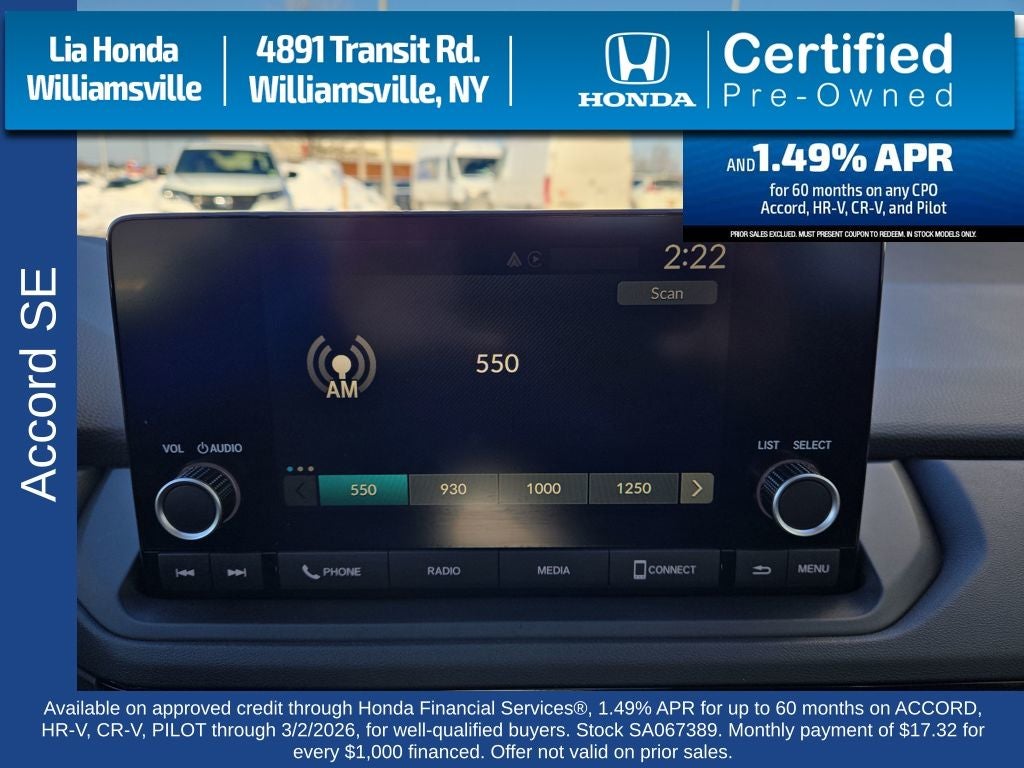 2025 Honda Accord SE