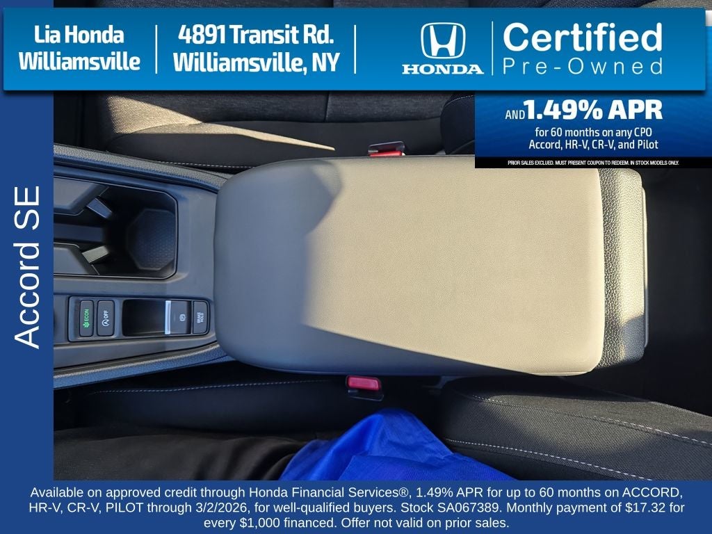 2025 Honda Accord SE