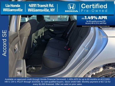 2025 Honda Accord SE