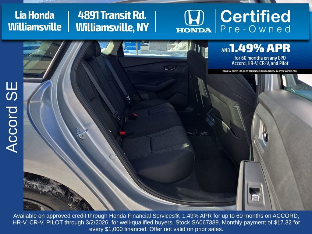 2025 Honda Accord SE