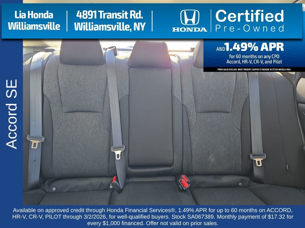2025 Honda Accord SE