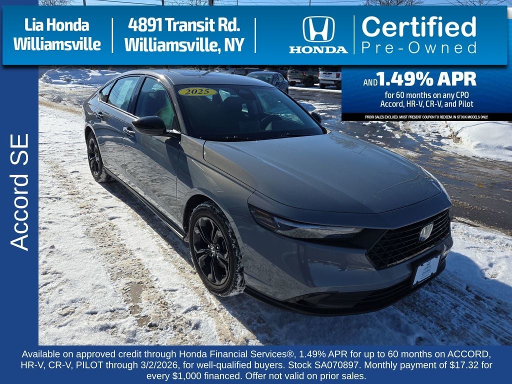 2025 Honda Accord SE