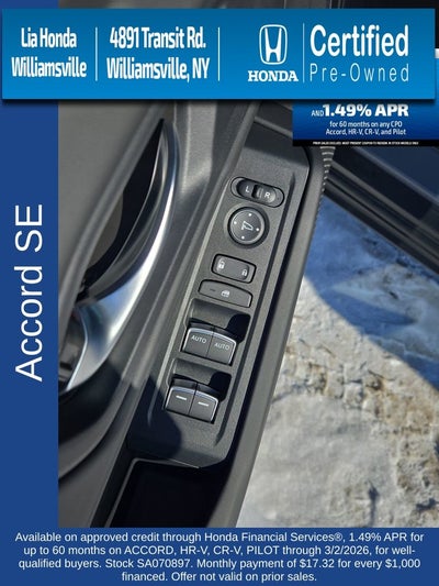 2025 Honda Accord SE