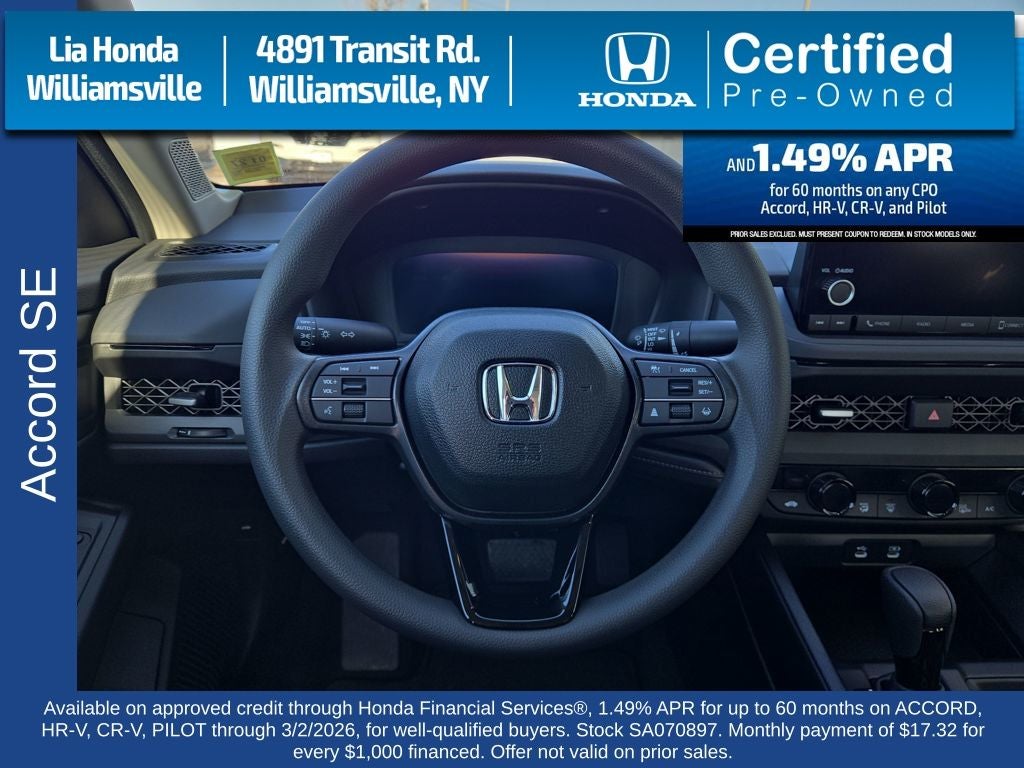 2025 Honda Accord SE